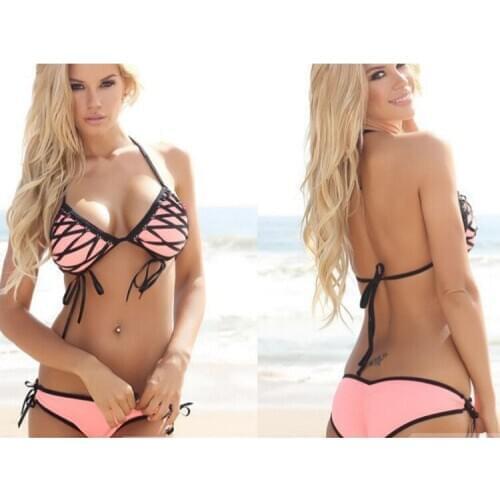 2020 Womens Sexy Lingerie European and American Sexy Lingerie Lace Sexy Three-Point Bikini