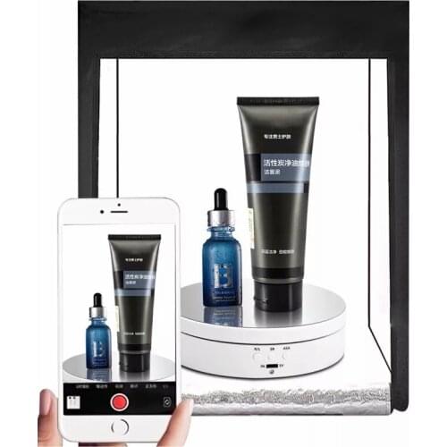 3 Speeds Electric Rotating Display Stand Mirror Turntable Jewelry 360 Degree Display Stand Base For Photography Video Shoot