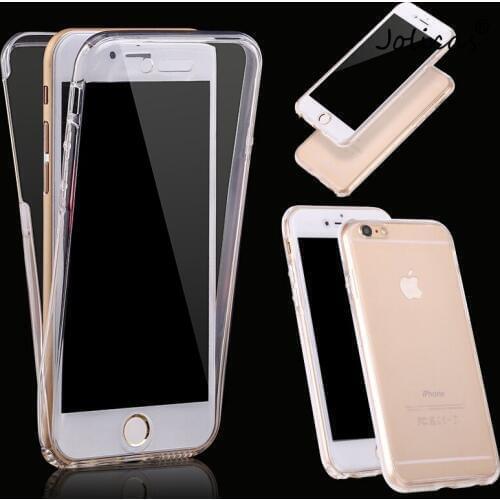 360 Degree Full Cover Soft Clear Case for iPhone X Xs Max XR 8 7 6 6s Plus Transparent Silicone Case Funda for iPhone 5 5s SE