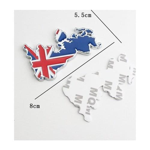 3D Metal England UK Flag Auto Emblem Badges Decal Sticker Car Accessories