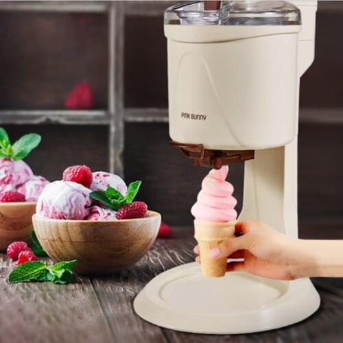 Ice Cream Maker Fully Automatic Mini Fruit Soft Serve Ice Cream Machine for Home Electric DIY Kitchen Maquina De Sorvete for Kid