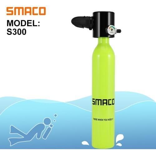 SMACO Mini Scuba Diving Tank Equipment, Dive Cylinder with 8 Minutes Capability, 0.5 Litre Capacity Refillable Diving Regulator