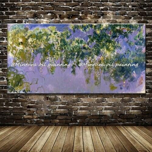 Large Size Wall Painting Hand Painted Monet Oil Painting Reproduction Abstract Modern Oil Painting On Canvas Art Home Decoration