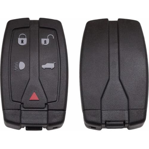 2PCS/lot For Land Rover Freelander 2 Smart Card Remote Key Shell Case 5 Button With Small Insert Blade Fob Key Cover