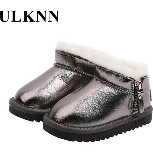 Children Antiskid Snow Boots Winter Girls New Baby Shoes Kids Add Wool Warm Shoes Private Cotton Boots Pink Shoe For Babay