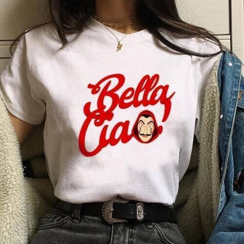 Women Fashion The House of Paper T Shirt Girl Money Heist La Casa De Papel Tshirt Funny Top Tee Fashion Clothes T-shirts