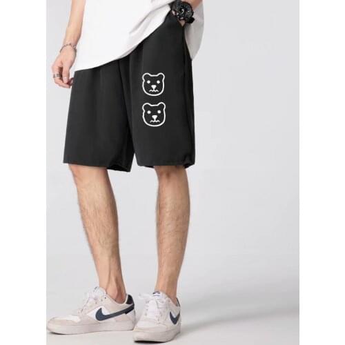 Kawaii Harajuku Casual Shorts Summer Female Loose Street Style Japanese Cute Bear Print MenS Shorts Hip-Hop Goth Punk 2021 New