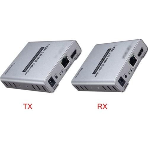 HDMI 2.0 4K 60HZ 60M HDMI Extender 1080P 120M Over RJ45 Ethernet Lan CAT5e Cat6 Cable Cascade Connection Extension PC DVD TO TV