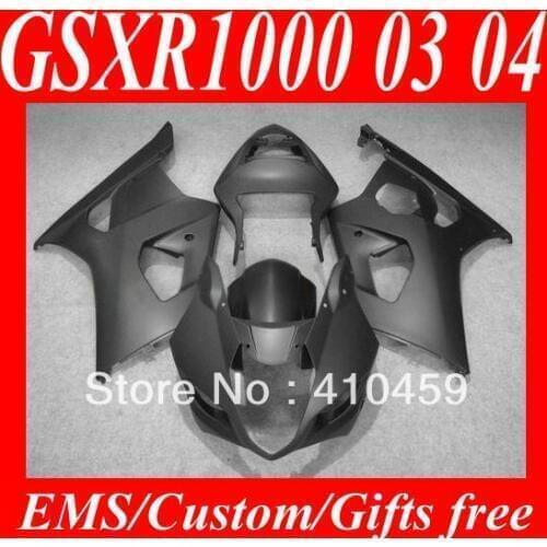 Motorcycle Fairing kit for SUZUKI GSXR1000 GSX-R1000 GSXR 1000 K3 03 04 2003 2004 Complete matte black Fairings bodywork SG39