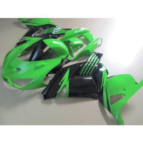 Injection mold Fairing Kit for KAWASAKI ZX14R 06 07 ZX 14R 2006 2007 ZX14 ABS Green black Fairings set+7gifts KW03