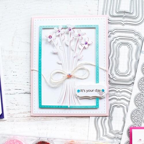 Mmao Crafts Metal Steel Cutting Dies New Various shapes frame Stencil For DIY Scrapbooking Paper/photo Cards Embossing Dies