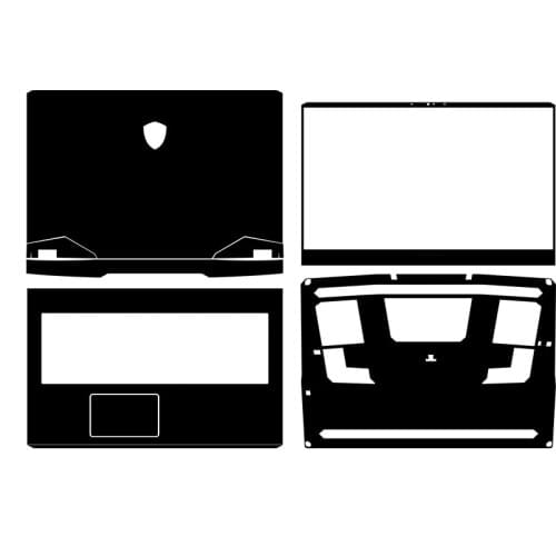 KH Carbon fiber Laptop Sticker Skin Decals Cover Protector Guard for MSI GP76 GE76 17.3"