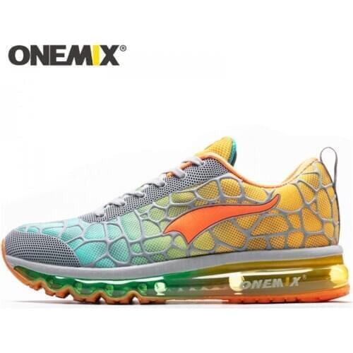 ONEMIX Mens Running Shoes Big Size Outdoor Athletic Breathable Mesh Zapatillas Hombre Sport Sneakers Jogging Shoes Size 39-47