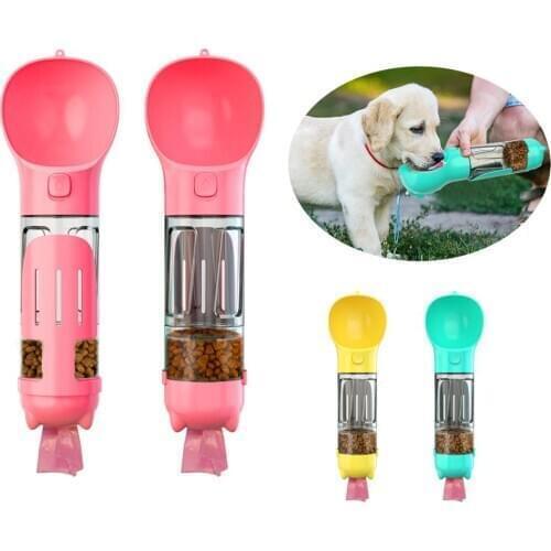 Portable Pet Dog Water Bottle Food Feeder For Pet Dogs Travel Puppy Cat Drinking Bowl Outdoor Pet Water Dispenser Pet Product