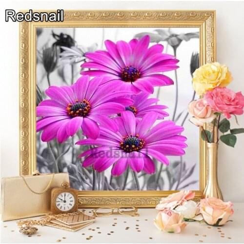 Full SquareRound Diamond Painting Flower 5D DIY Diamond Embroidery Mosaic Cross Stitch Art Decorations Home TT1529