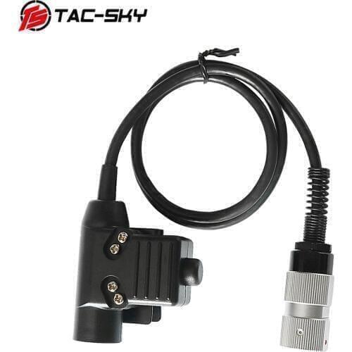 TAC-SKY U94 PTT 6-pin tactical headset PTT 6-pin u94 ptt for AN / PRC 152 152a 148 simulation model military radio virtual box