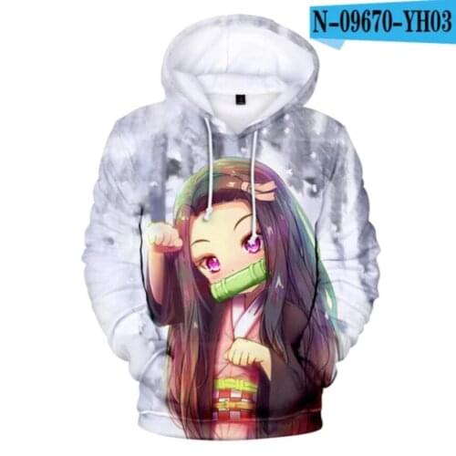 3D Demon Slayer Men/womens cute Hoodie Autumn Cosplay anime Sweatshirts Hoodie Comic Kimetsu no Yaiba Boy/girls Pullovers