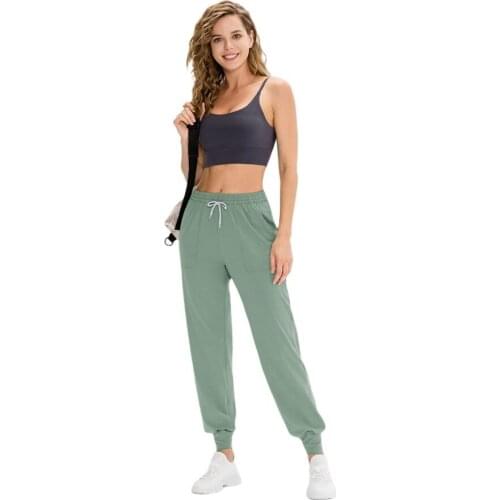 Yoga Sweatpants Loose Jogging Running Pants Gym Workout Athletic Quick Dry Trouser Clothing Women Sport High Waist Fitness Pants
