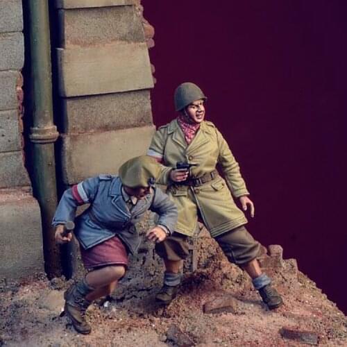 1/35 WWII Polish Home Army vol. 1, Warsaw Uprising, Resin Model Soldier GK, Military theme, Unassembled and unpainted kit