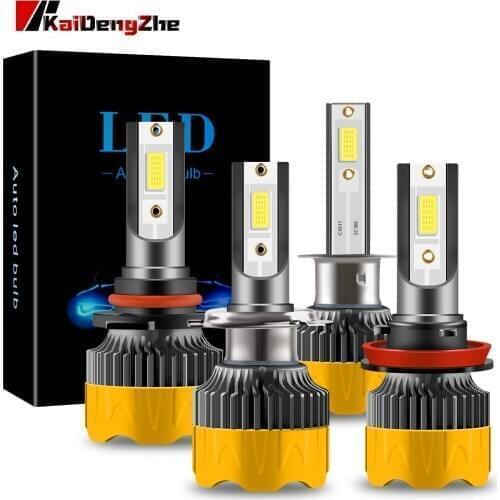 High Brightness Mini H4 H7 LED Car Headlight Bulb 8000LM 6500K H1 H8 H9 H11 9005 HB3 9006 HB4 Motorcycle Car Bulb Fog Lights