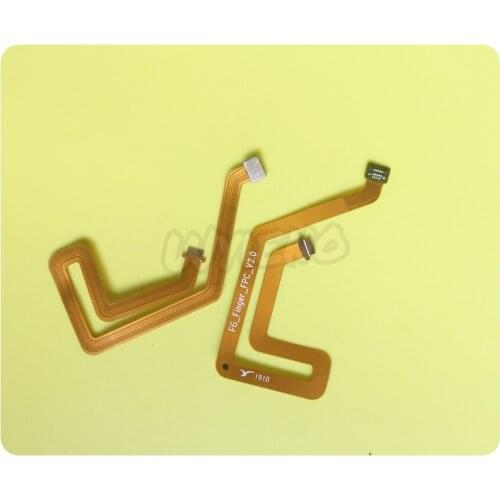 Wyieno 10pcs/lot For Redmi 7 Fingerprint Sensor Scanner Redmi7 Touch ID Flex Cable Replacement Connector
