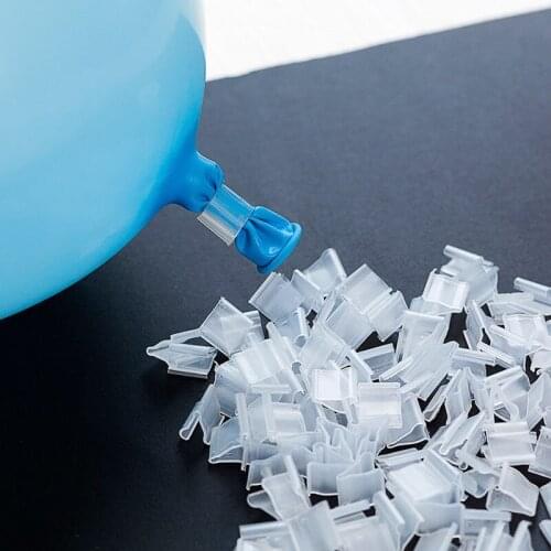 100Pcs/Lot V & H Shape Balloons Sealing Clip Ballon Buttons Clips For Wedding Birthday Christmas Party Decoration Supplies