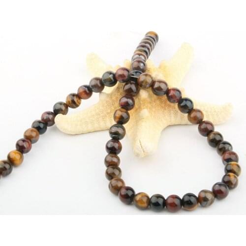 2020 Natural Stone Loose Beads Round Shape Colorful Tiger Eye for Jewelry Making DIY Necklace Bracelet Accessorie 6 8 10 12mm