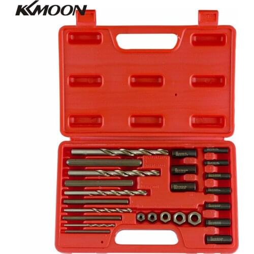 25Pcs Professional Screw Extractor Drill Guide Set Remove Broken Screw Bolts Fastners