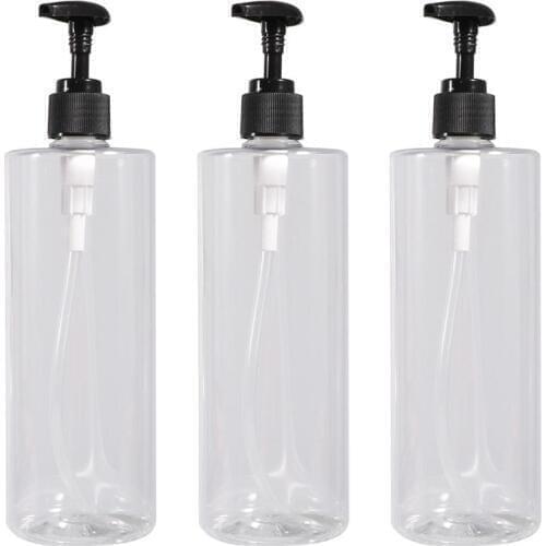 3Pcs 500ML Split Bottle Soap Dispenser Cosmetics Bottles Bathroom Press Shampoo Shower Gel Lotion Container Empty Bottle
