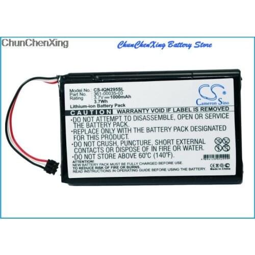 Cameron Sino 1000mAh Battery 361-00035-03 for Garmin Nuvi 2405,2405LT,2447,2447LT,2455LT,2457,2475LT,2505,2547, 2555LT,2597,2789