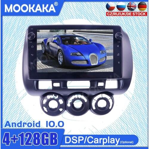 Android10 6+128 For Honda Fit 2006-2008 Car Multimedia Radio Player Touch Screen Stereo GPS Navigation System DSP Carplay