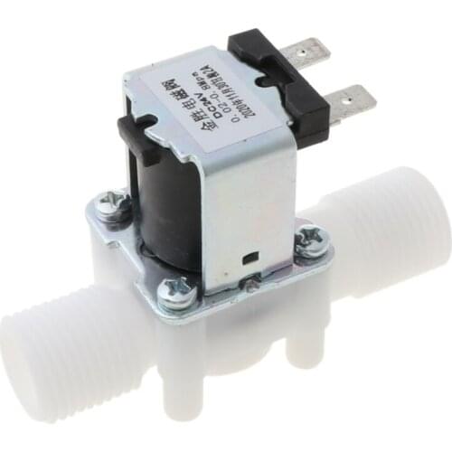 1pc Electric Solenoid Valve Magnetic N/C Water Air Inlet Flow Switch 1/2" DC 24V