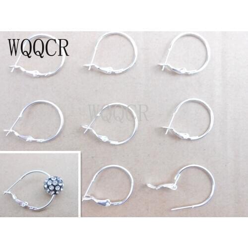 Smooth Face Ring 100PCS Earrings DIY Jewelry Results Silver colorCircle Jewelry Accessories Fashion Accessories Discount