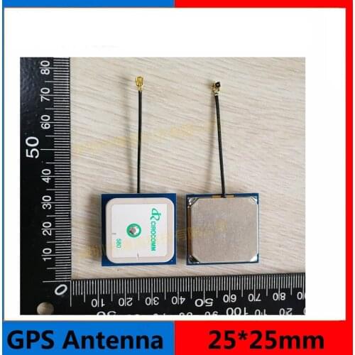 GPS internal CIROCOMM ceramic Ciro active antenna 30dbi gain IPEX interface 25*25*4mm RF cable 50mm