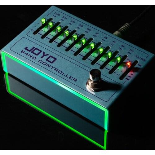 JOYO R-12 Band Controller Equalizer 10 Band EQ Pedal for Guitar & Bass, Guitar Effect Pedal, 31.25Hz to16kHz, True Bypass