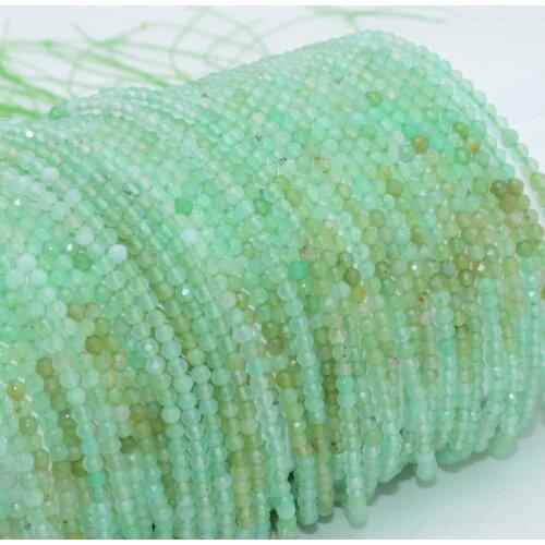 Natural Chrysoprase Faceted Loose Round Beads 2.3mm , Selected Color