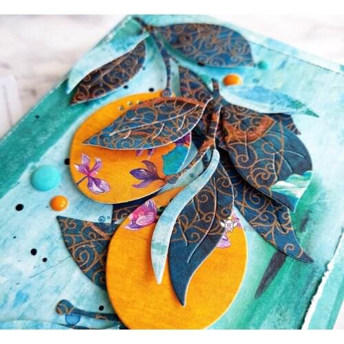 New Lemon leaf decoration metal Cutting Dies Stencils DIY Scrapbooking Paper/photo Cards Embossing Dies