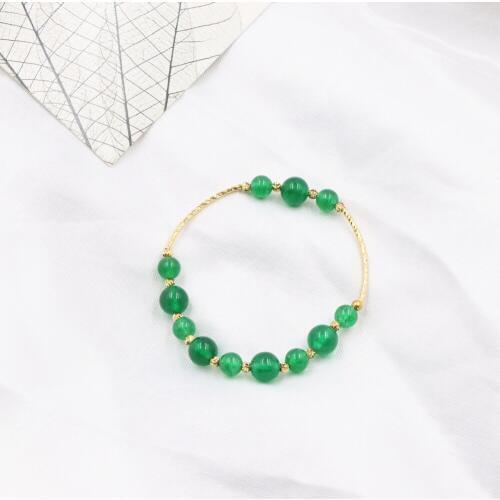 Trendy Beads Bracelet Natural Malaysia Jades Stone Bracelets Women Lucky Chakra Friendship Bangle Female Wrist Jewelry 7.5" B300