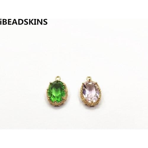 New arrival! 20x12mm 50pcs/lot crystal Rhinestone Oval shape charm/Connectors for Necklace,Earrings parts,hand Made Jewelry DIY