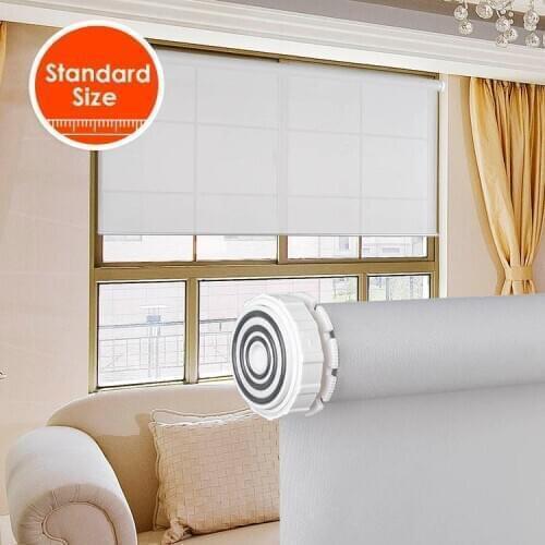 LUIWENN Daylight Fabric No Need Drill Tension Roller Blinds Very Easy Installation Inside Mount Roller Blinds For Living room