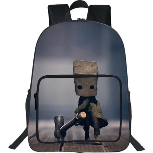 Game Little Nightmaresy Backpack Teen Double-layer School Bags High Quality All-match School Student Bookbag Cosplay Rucksack