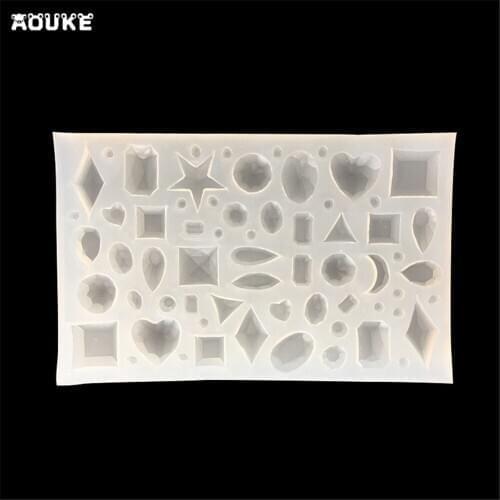 Crystal/Precious Stones Shape Silicone Mold DIY Phone Case Accessories Tools Jewelry Decoration Mould Cake Candy Chocolate Molds