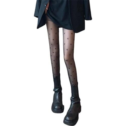 Sexy Lace Long Socks Stockings Women Over Knee Thigh High Socks Soild Ultra Thin Stockings For Ladies Girls Bowknot Knee Socks