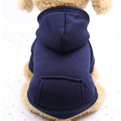 Pet Dogs Autumn Winter Warm Plus Hat Pocket Hoodie for Small Medium Dogs Cat Clothing Cute Printing Sweater