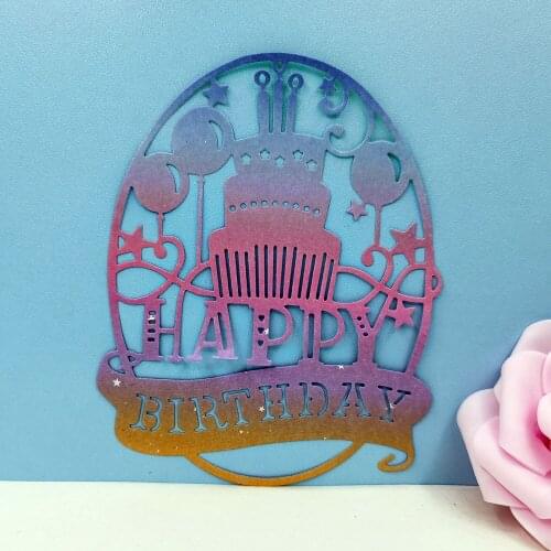 Birthday Cake Metal Cutting Die For Scrapbooking Album Cardmaking Decorative Embossing Making Greeting Card Photo Paper Craft