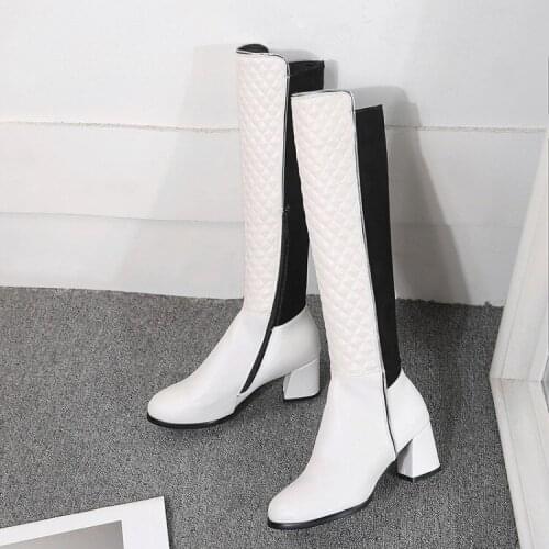 Big Size 9 10 11 12 thigh high boots knee high boots over the knee boots women ladies boots After joining together
