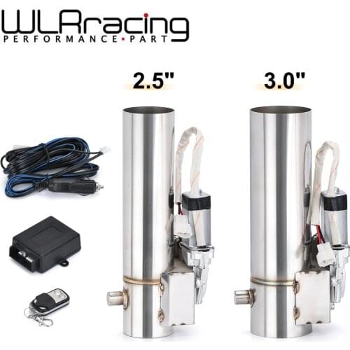 WLR Racing - Universal 2.5'' or 3'' Exhaust Pipe Electric I Pipe Cutout Exhaust Cutout with Remote Control Wholesale Valve
