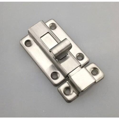2/2.5/3/4inch Stainless Steel Door Latch Barrel Bolt Latch Hasp Stapler Gate Lock Safety Easy To Install for Bathroom Washroom