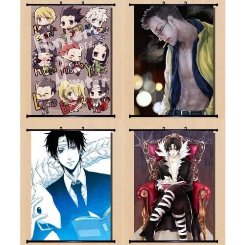 1pcs Japan Anime Cartoon HUNTERxHUNTER Printed Poster Scroll Picture Home Wall Decor Cosplay Prop Women Men Gift
