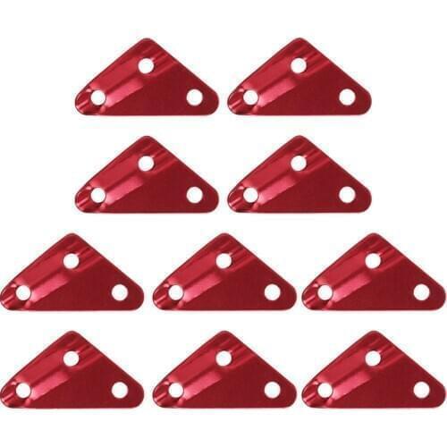 10 Pieces Camping Tarp Tent Guy Rope Line Tensioner, Triangle Shape with 3 Holes, Guyline Adjuster Tightener Runners